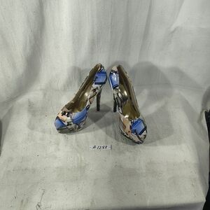 Stylish Blue and Tan Women's Heels